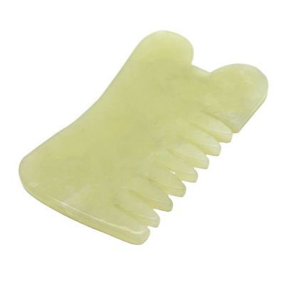 Xiuyan Jade Guasha Massage Comb Gua Sha Scarping Facial Tools с функцией инфракрасной физиотерапии 88*50*4 мм