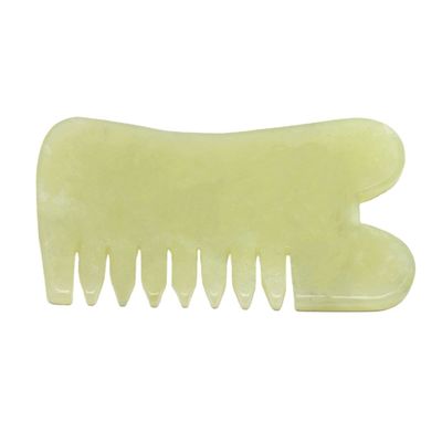 Xiuyan Jade Guasha Massage Comb Gua Sha Scarping Facial Tools с функцией инфракрасной физиотерапии 88*50*4 мм