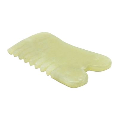 Xiuyan Jade Guasha Massage Comb Gua Sha Scarping Facial Tools с функцией инфракрасной физиотерапии 88*50*4 мм