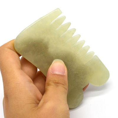 Xiuyan Jade Guasha Massage Comb Gua Sha Scarping Facial Tools с функцией инфракрасной физиотерапии 88*50*4 мм