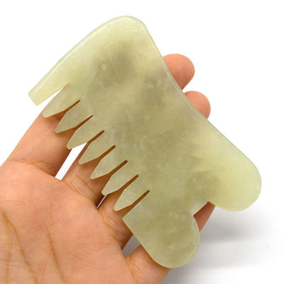 Xiuyan Jade Guasha Massage Comb Gua Sha Scarping Facial Tools с функцией инфракрасной физиотерапии 88*50*4 мм