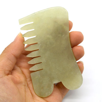 Xiuyan Jade Guasha Massage Comb Gua Sha Scarping Facial Tools с функцией инфракрасной физиотерапии 88*50*4 мм