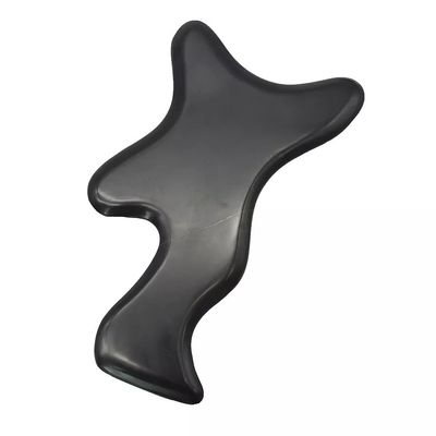 Черный Большой камень Bian Gua Sha Лимфатический дренаж Массажный инструмент для шеи Спины плечо Пояс ягодицы Телотерапия Массажный инструмент