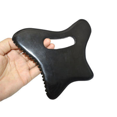 Массажер для тела с 2024 большим размером черный Bian Stone Gua Sha камни и размер продукта 165 * 140 * 50 мм