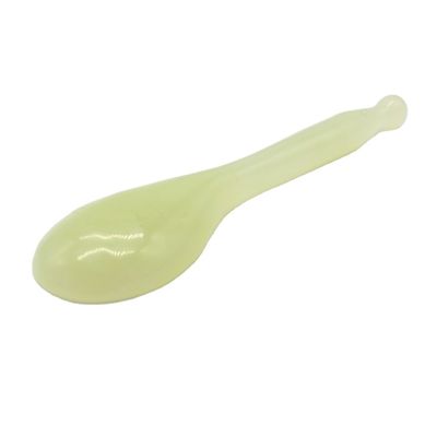 Уход за телом Xiuyan Jade Gua Sha Массажный инструмент Зелёная ложка в форме Guasha Scarping инструмент для здоровья и благополучия