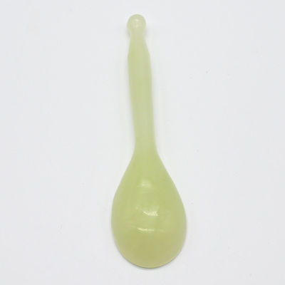 Уход за телом Xiuyan Jade Gua Sha Массажный инструмент Зелёная ложка в форме Guasha Scarping инструмент для здоровья и благополучия