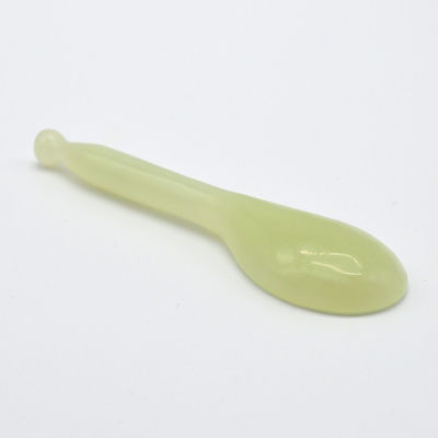Уход за телом Xiuyan Jade Gua Sha Массажный инструмент Зелёная ложка в форме Guasha Scarping инструмент для здоровья и благополучия