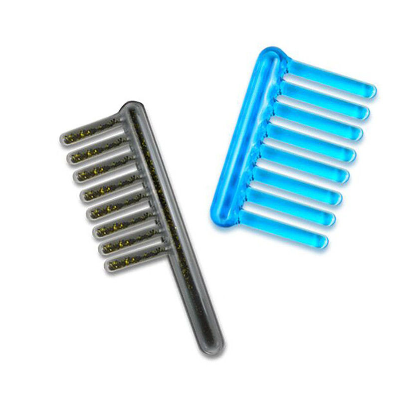 2024 Популярный Гуа Ша Леди Comb Черный / Синий Массажный Comb для длинных волос Поддержание и двойной функции Ледяной мышечной красоты