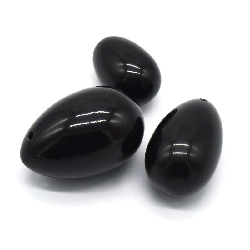 Ручная резьба 2024 Черный обсидиан Yoni яйца Kegel упражнения инструмент для здоровья и благополучия женщин