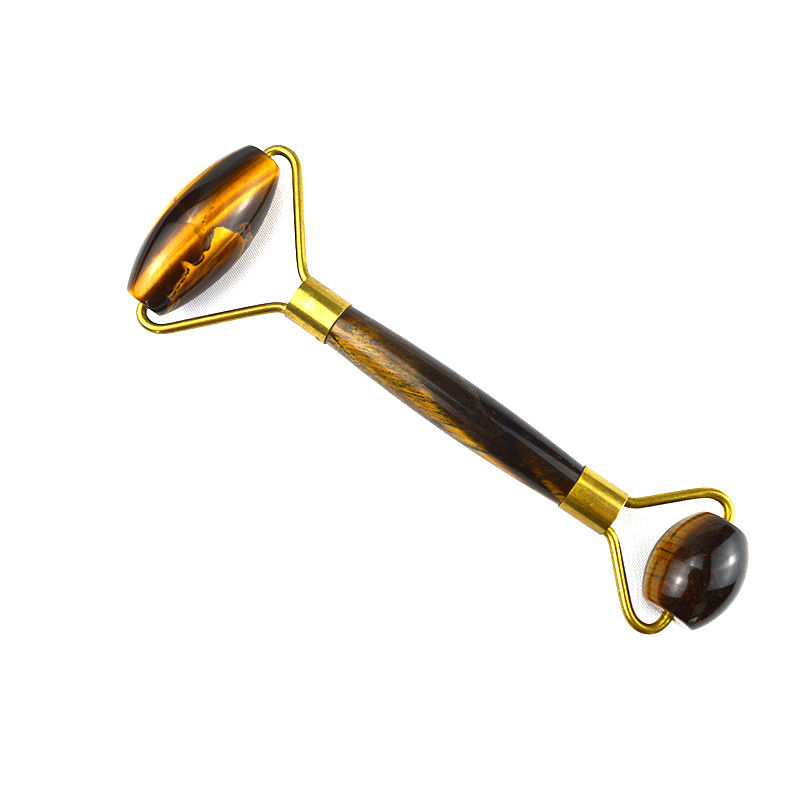 Мускульный массажный инструмент 2024 Tiger Eye Stone Facial Jade Roller Guasha для лица глаз шея Гуа Ша массажная кожа Beauty Tools