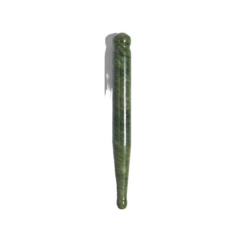 110*12мм Xiuyan Jade Gua Sha Stick Лучший инструмент для массажа лица и лимфатического дренажа