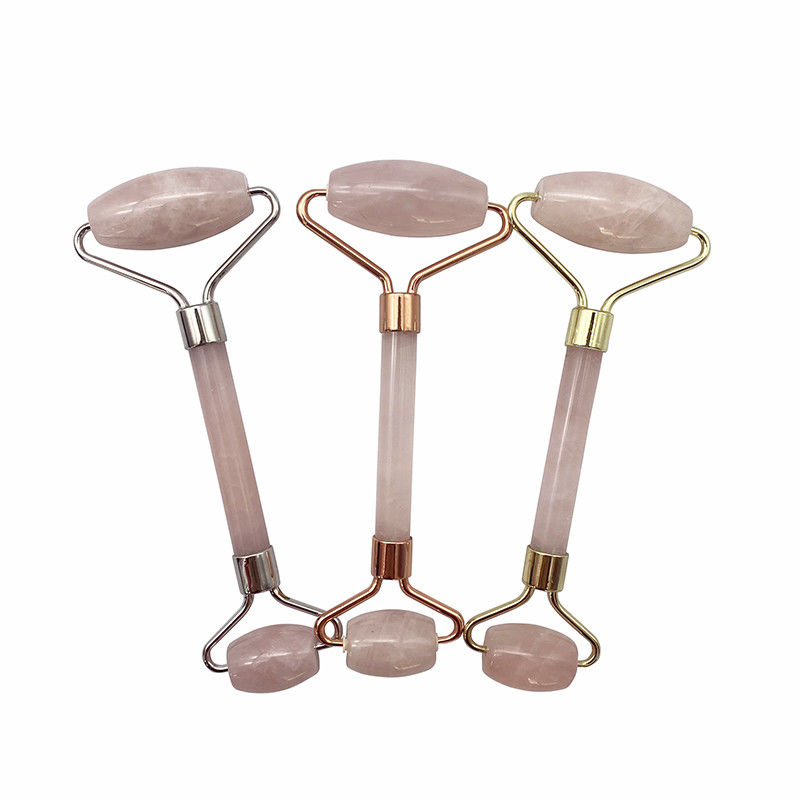 Perfecore Jade Roller Beauty Rose Quartz Guasha Roller Face Neck Gua sha Массажный инструмент Камень для ручного ремесла и ухода за кожей