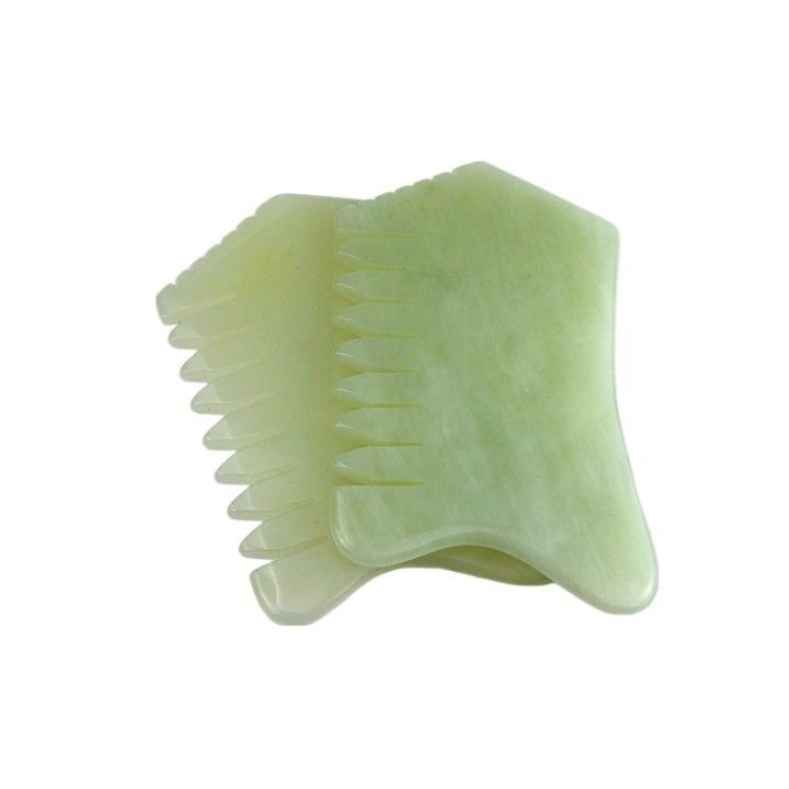 100% натуральный Xiuyan Jade Comb для ухода за кожей тела Массажный инструмент SPA Акупунктура Релаксационная терапия Лечение