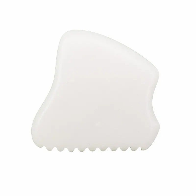Специальный логотип 2024 White Jade Gua Sha Инструменты для массажа лица и шеи Горячий массажный массажный режим No abk-2051