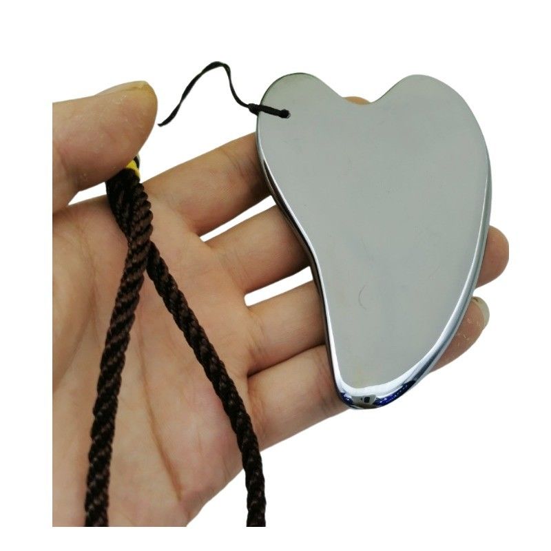 Терагерцовый камень Gua Sha Массажный инструмент для лица 2024 Custom Logo Ручной массажный аппарат для тела в форме сердца