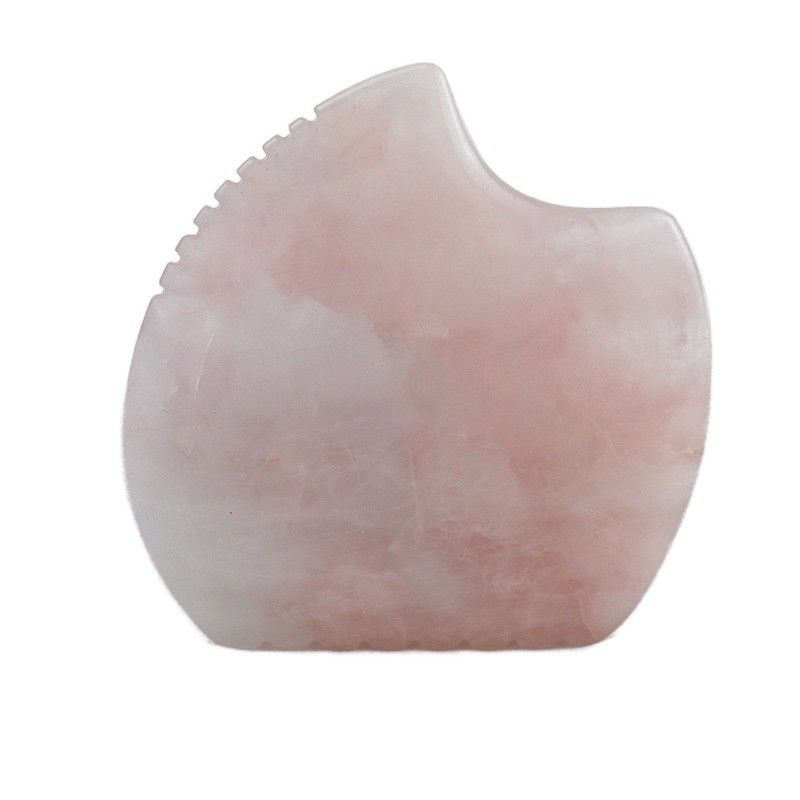 Изобретение логотипа Shell Shape Rose Quartz Gua Sha Массажный инструмент для массажа мышц и самообслуживания