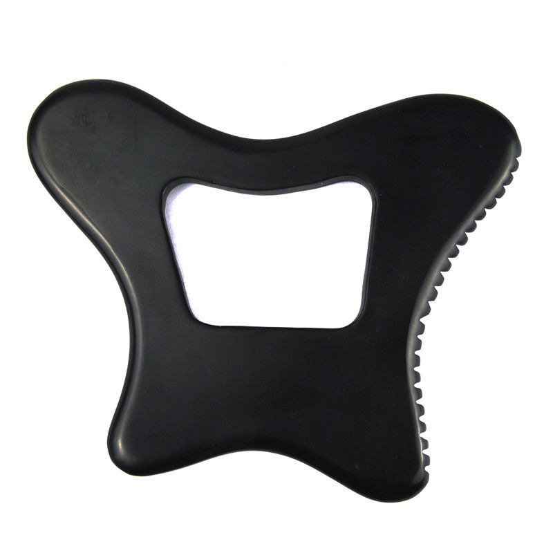 Настройки логотипа Guasha Stone Black Bian Stone Gua Sha Массажный инструмент для расслабления тела и самообслуживания кожи