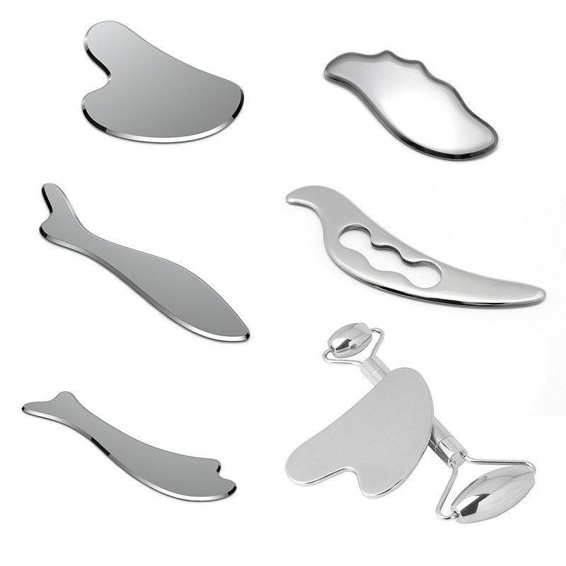 Массаж мышц на заказ Массажёрные изделия из нержавеющей стали 304 Guasha Tool Heart Shape Gua Sha Нержавеющая сталь