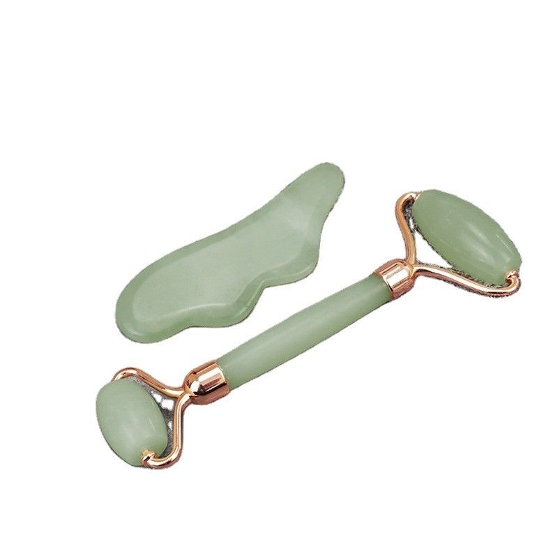 Xiuyan Jade Massage Tools 100% натуральный двусторонний нефритовый камень для стимуляции кровотока и снятия стресса