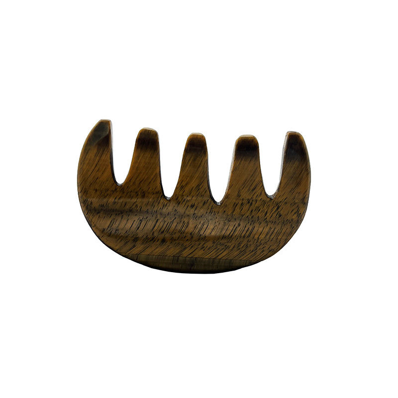 Meridian Care Jade Comb Natural Tiger Eye Stone Gua Sha Scraper для массажа головы и кожи головы