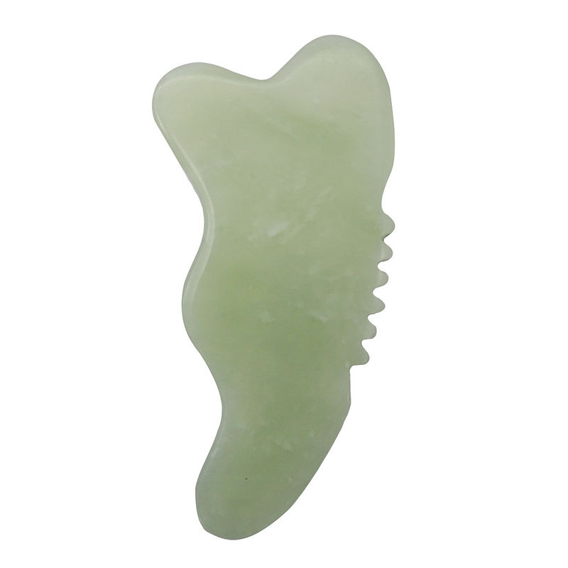 Xiuyan Jade Gua Sha Массажный инструмент для скульптуры лица Массажный массажник для тела способствует кровотоку и снижает напряжение